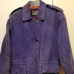 Ogge Pelle Vintage 100% Suede Leather Coat, Collectors Item, Excellent Condition